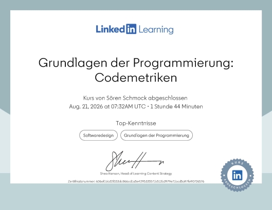 Grundlagen der Programmierung: Codemetriken